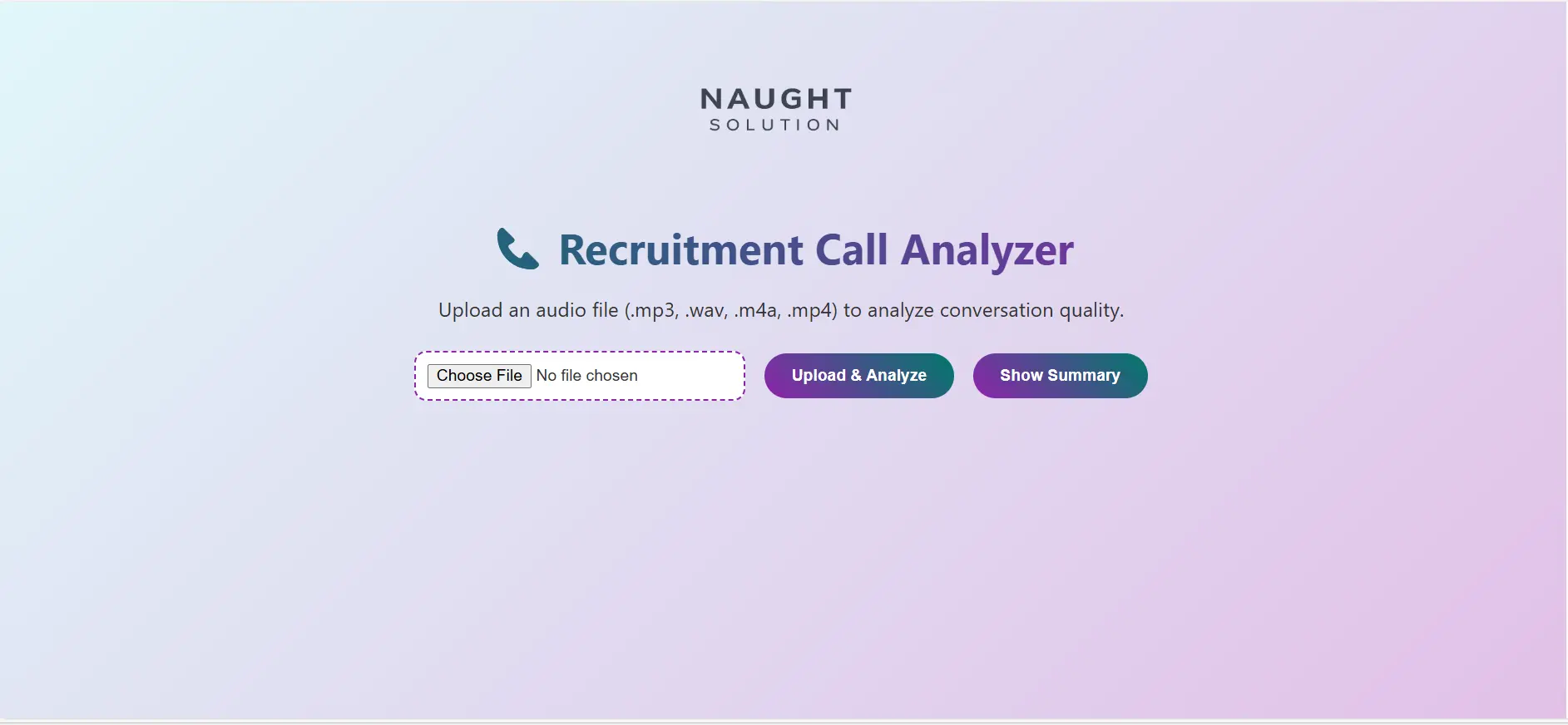 AI Call Analyzer – Intelligent Audio & Video Conversation Insights